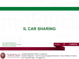 31 - Car sharing - Consiglio d`Area di Ingegneria Meccanica