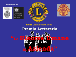 Premio Letterario Lions Club Mestre Host