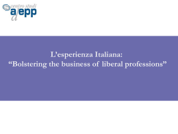 IT Esperienza italiana Bolstering the business of Liberal