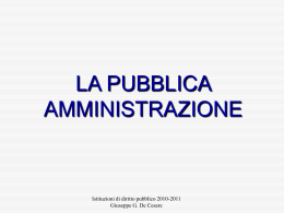La pubblica amminisrazione - diritto e comunicazione mat