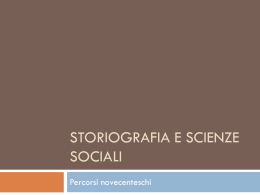 Storiografia e scienze sociali (vnd.ms