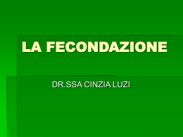 LA FECONDAZIONE