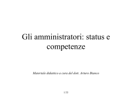 Competenze organi governo (anno 2010)
