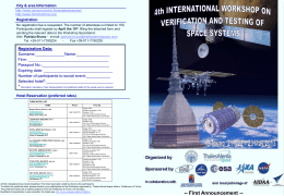 4Th International Workshop On Verification And Testing Of Space