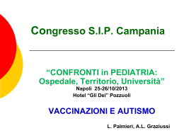Vaccinazioni e Autismo - Congresso Sip Campania
