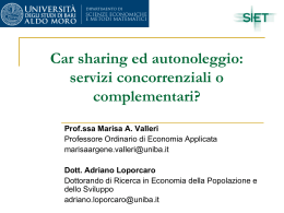 servizi concorrenziali o complementari? - SIET