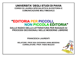 Laurenti - Cim - Universit&agrave; degli studi di Pavia