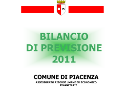 le slide sul bilancio 2011