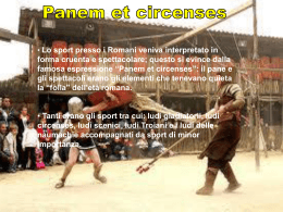 Presentazione storia Gladiatori