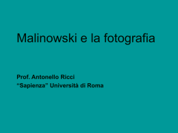 PresentazioneMalinowski - Lettere e Filosofia