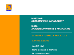 Il mercato delle nocciole - Associazione Nazionale Città della Nocciola