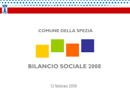La rendicontazione sociale nel Comune della Spezia &ndash; il Bilancio
