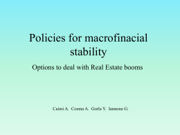 Policies for macrofinacial stability