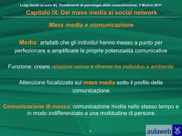 Dai mass media ai social network