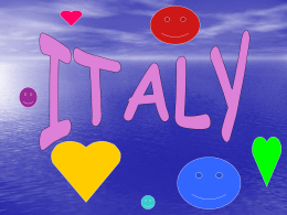 Take a tour of Italy