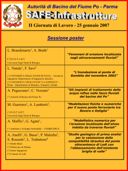 Parma Sessione poster - Autorità di Bacino del fiume Po