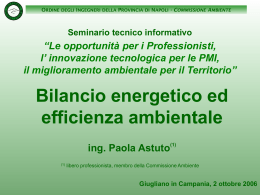 napoli - commissione ambiente - Ordine degli Ingegneri della