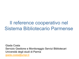 Il reference cooperativo nel Sistema Bibliotecario Parmense