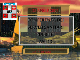 29 aprile 2003 conferenza dei servizi sanitari pubblici