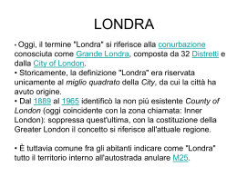 Londra Introduzione