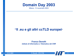 Domain Day 2003