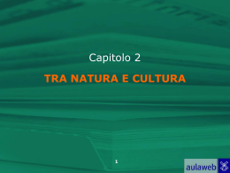 CAP2_Fra natura e cultura - Dipartimento di Scienze Umane per