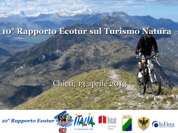 10&deg; Rapporto Ecotur sul Turismo Natura