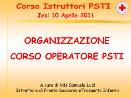 L`organizzazione di un corso PSTI
