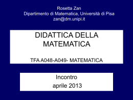 12aprile - Dipartimento di Matematica
