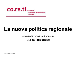 Un cambiamento radicale