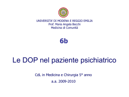 6b.DOP in Pz Psichiatrico