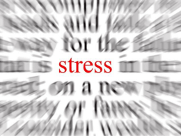 Stress lavoro correlato- lezione completa giugno