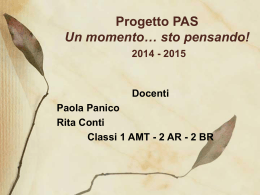 Presentazione_Progetto_PAS_Panico_2014-2015