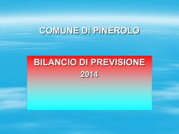 BILANCIO PREVISIONE 2014 - Partito Democratico Pinerolo