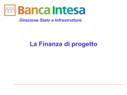 Il Project Finance