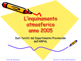 L`inquinamento atmosferico (Seconda Parte)