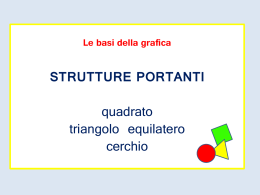 STRUTTURE PORTANTI quadrato triangolo equilatero cerchio