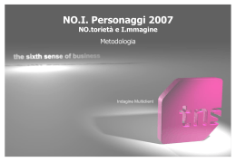 NO.I. Personaggi 2007