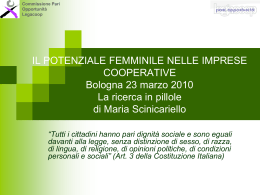 Le lavoratrici intervistate del campione - Pari Opportunit&agrave;