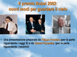 nobel - 2002 - INFN Sezione di Ferrara