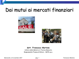Slide su La bolla immobiliare