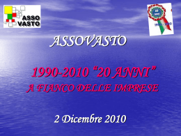 Slide Assemblea Annuale - Ventennale