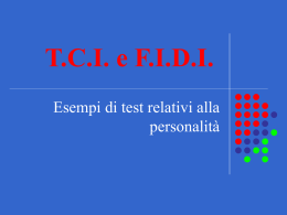 Test relativi alla personalita