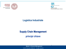 LOGISTICA INDUSTRIALE_modulo 2_SUPPLY CHAIN