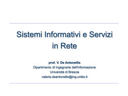 Sito web - Dipartimenti