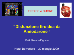 Disfunzione tiroidea da Amiodarone