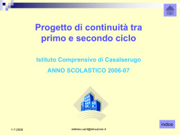 report_alunni_2007 - Istituto Comprensivo Statale di Casalserugo