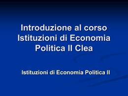 Slides lezione 1 - Dipartimento di Economia