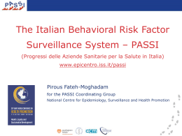 The Italian Behavioral Risk Factor Surveillance System – PASSI