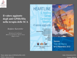 Antagonisti recettori IIb – IIIa